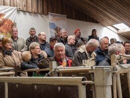 I alle hjørner af auktionslokalet havde publikum taget opstilling