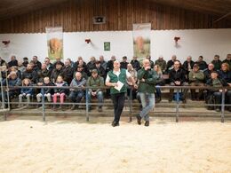 På langsiden af ringen var der godt udsyn til auktionen