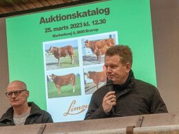 Formand Søren Grunnet bød velkommen til avlsdyrsauktionen