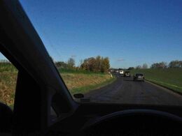 I én lang række blev forsamlingen ledt ud over Vester Lyng, som er et stort afgræsningsområde langs havet.