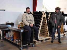 Inde i vineriet, blev der fortalt om øvrige produkter. Der bliver bla. lavet whisky, brandy mm af spildprodukter fra vinfremstillingen