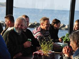 Afslutning indendøre på en dejlig efterårs weekend