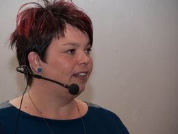 Lene Black Sinkjær aflægger beretning for avlsudvalget