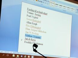 Der var mange kandidatforslag til avlsudvalget – valgt blev efterfølgende Allan Kragh og Poul Nygaard