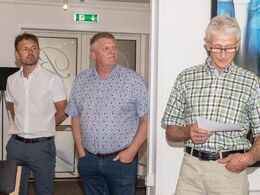 Formand for Danske Bøffer, Ejvind Svejstrup (th), fortæller om det nye kødkoncept