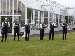 Efter besætningsbesøget var der galla havefest hos ejerne af Ardlea Elite Limousin, Dan og Ed Tyson