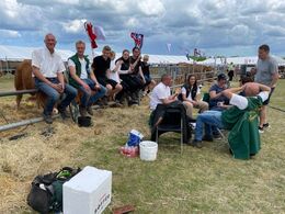 Hygge blandt udstillerene