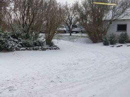 Vejret var vinterligt på denne dag