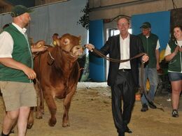 Finn Nørbygård gav den som hjælpetrækker ved det første auktionsdyr