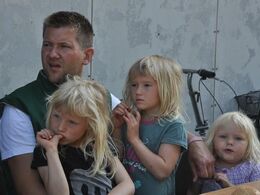 Lørdag morgen var både store og små limousinefolk lidt trætte