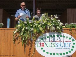 Jørgen Skov Nielsen styrer slagets gang under Interbreed-konkurrencen