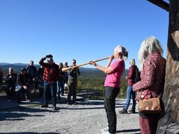 Horn hun bruger , når dyrene skal samles