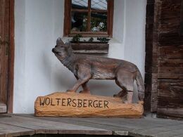 Wolfersberger - hedder gården - så også her vi fik en snak om ulve, som også findes i Østrig, men som ikke volder problemer