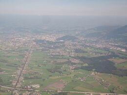 Udsigt fra liften over dalen