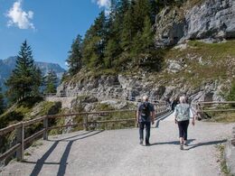 Der skal først vandres opad i ca. 20 minutter