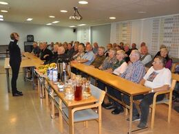 Så kom deltagerne på skolebænken – virksomhedsbesøg på slagteri Snellman.