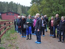 Denne dag var der heldigvis god tid til at se alle folde omkring godset.