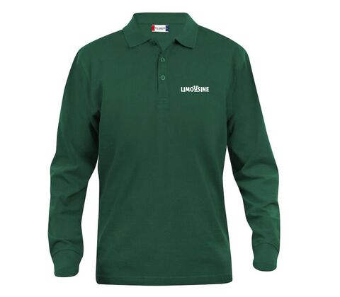 Grøn Polo HERRE - Lange ærmer