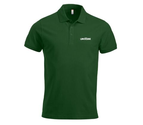 Grøn polo HERRE - Korte ærmer