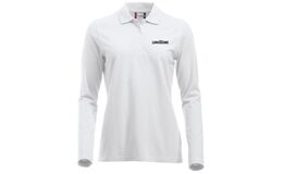 Hvid polo DAME - Lange ærmer