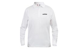 Hvid polo HERRE - Lange ærmer