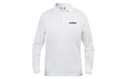 Hvid polo HERRE - Lange ærmer