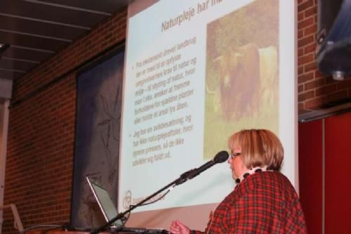 Dansk Kvæg Kongres - Aftenen sluttede af med endnu en beretning om naturpleje, denne gang var det Anni Assenbjerg, medlem af Dansk Kødkvægs bestyrelse, der havde et indlæg om naturpleje med Skotsk Højlandskvæg, og dannelsen af byfolkenes 