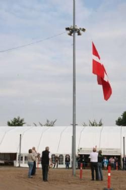 Hobro Dyrskue - Hobro Dyrskue indledes altid med standerhejsning fra morgenstunden af