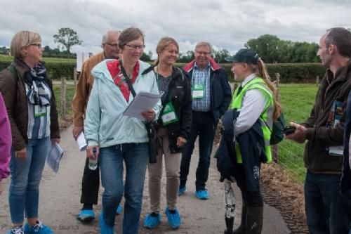 ILC verdenskongres i Irland 20.-28. august 2016  - På Ardlea Elite Limousin Farm møder vi første gang limousinepigen Orla Curtin (med refleksvesten) – hun er en af de mange unge i teamet af hjælpere