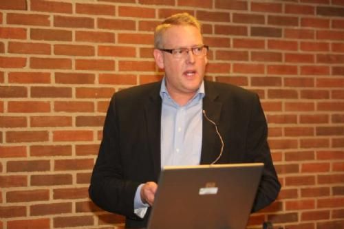 Stemningsbilleder - Landskonsulent Jørgen Skov Nielsen gennemgik blandt andet Årsrapporten for Kødkvæg