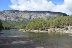 Studierejse Norge - Kaffepause ved Suleskarvegen , alle nød det dejlige vejr.