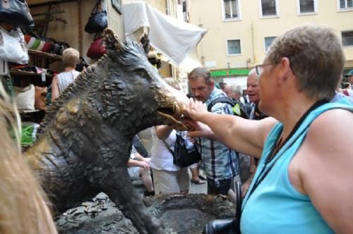 Studietur Italien - At røre ved svinet giver evig lykke, så der er ingen grund til at holde sig tilbage!
